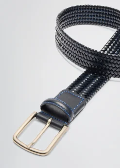 Cintura in pelle intrecciata