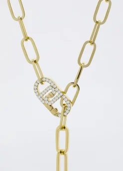 Collana monogram con brill
