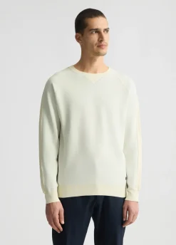 Felpa con inserti in maglia