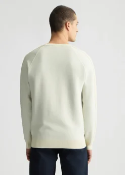 Felpa con inserti in maglia