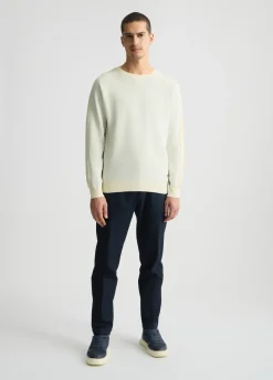 Felpa con inserti in maglia