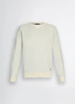 Felpa con inserti in maglia