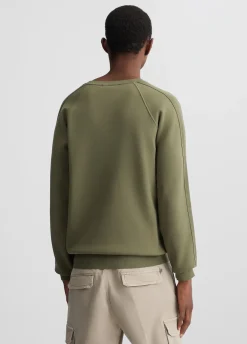 Felpa con inserti in maglia
