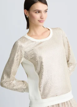Felpa con paillettes