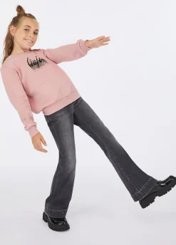 Felpa in cotone con logo
