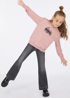 Felpa in cotone con logo