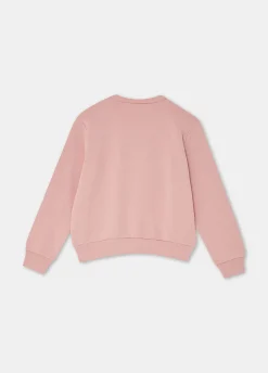 Felpa in cotone con logo