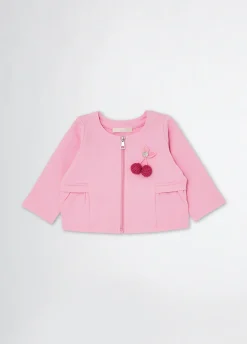 Felpa in cotone con zip