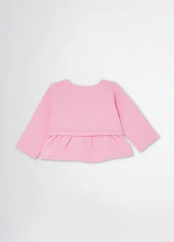 Felpa in cotone con zip