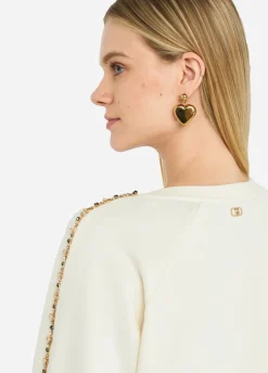 Felpa Liu Jo Better con strass