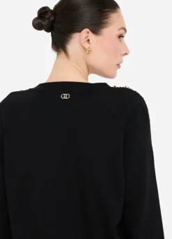 Felpa Liu Jo Better con strass