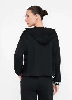 Felpa lurex® con cappuccio