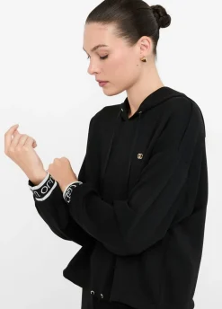 Felpa lurex® con cappuccio