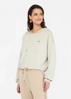 Felpa lurex® con cappuccio