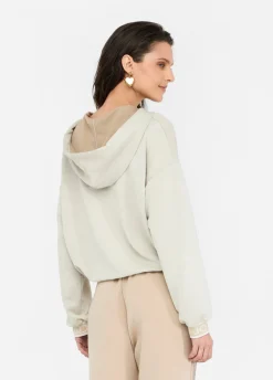 Felpa lurex® con cappuccio