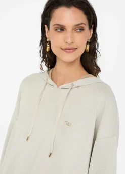 Felpa lurex® con cappuccio
