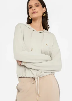 Felpa lurex® con cappuccio