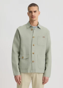 Field jacket 100% lino