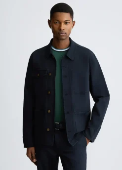 Field jacket in denim
