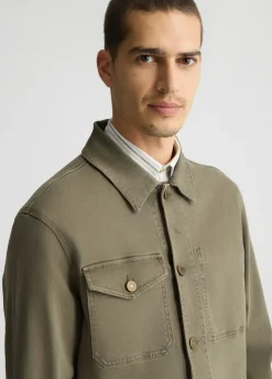 Field jacket in denim