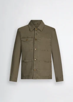 Field jacket in denim