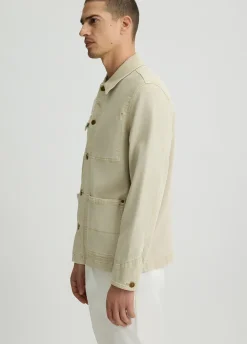 Field jacket in denim