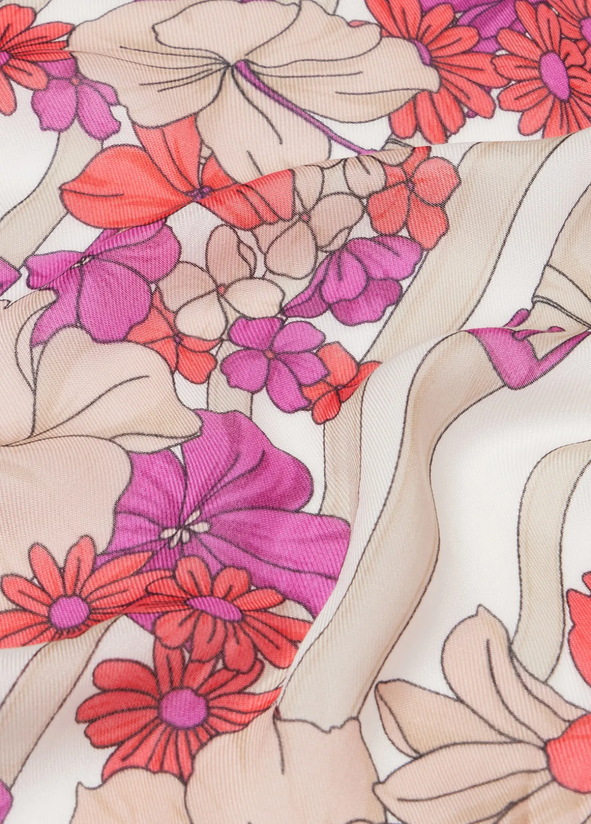 Foulard a fiori