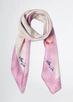 Foulard con angolo floreale