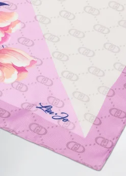 Foulard con angolo floreale