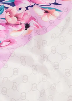 Foulard con angolo floreale
