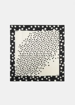 Foulard con stampa a pois