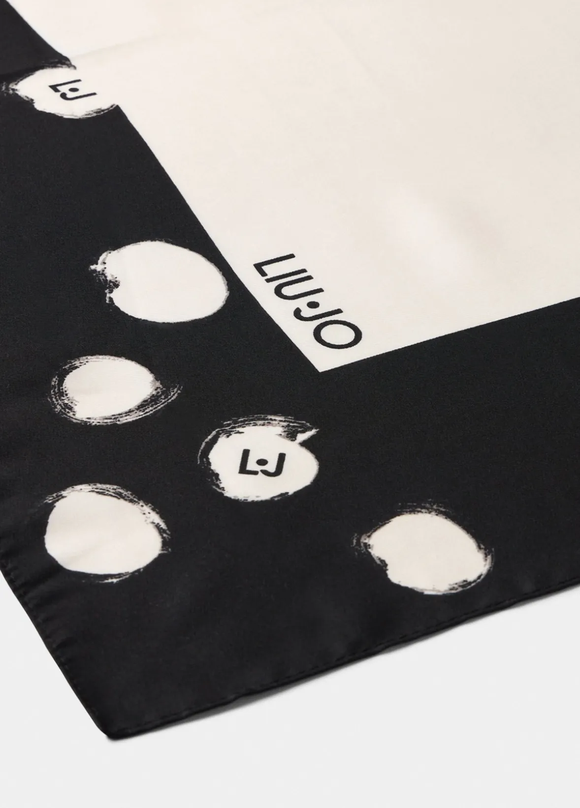 Foulard con stampa a pois