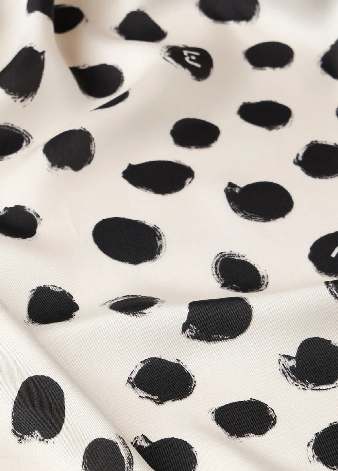 Foulard con stampa a pois