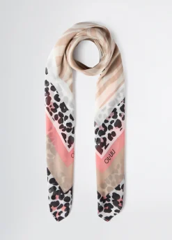 Foulard con stampa animalier