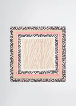 Foulard con stampa animalier