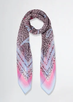 Foulard con stampa animalier