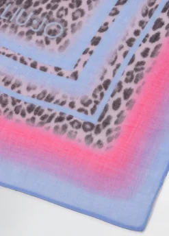 Foulard con stampa animalier
