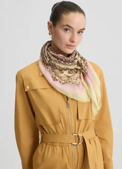 Foulard con stampa animalier