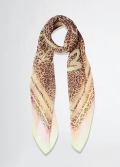 Foulard con stampa animalier
