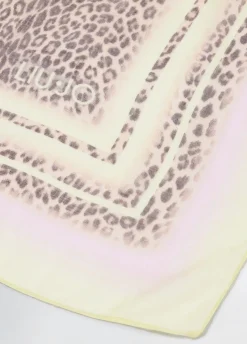Foulard con stampa animalier