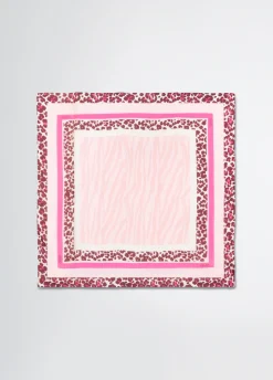 Foulard con stampa animalier