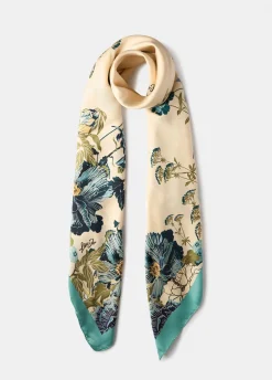Foulard con stampa floreale