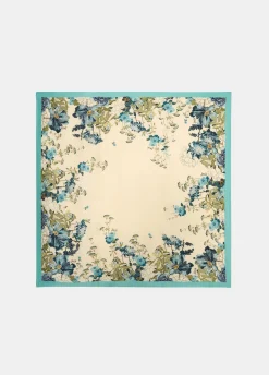 Foulard con stampa floreale