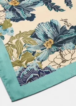 Foulard con stampa floreale