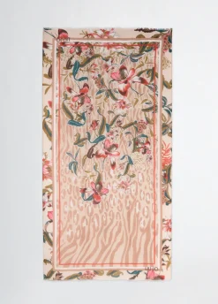 Foulard con stampa floreale