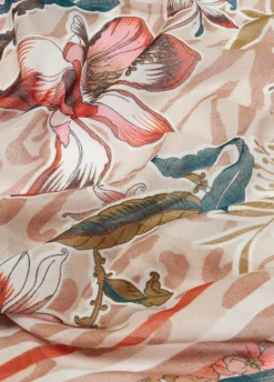 Foulard con stampa floreale