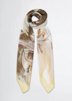Foulard con stampa floreale