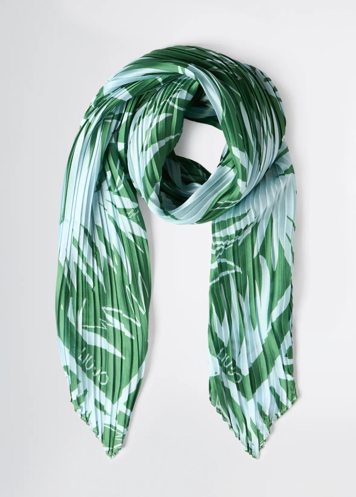 Foulard plissé stampato