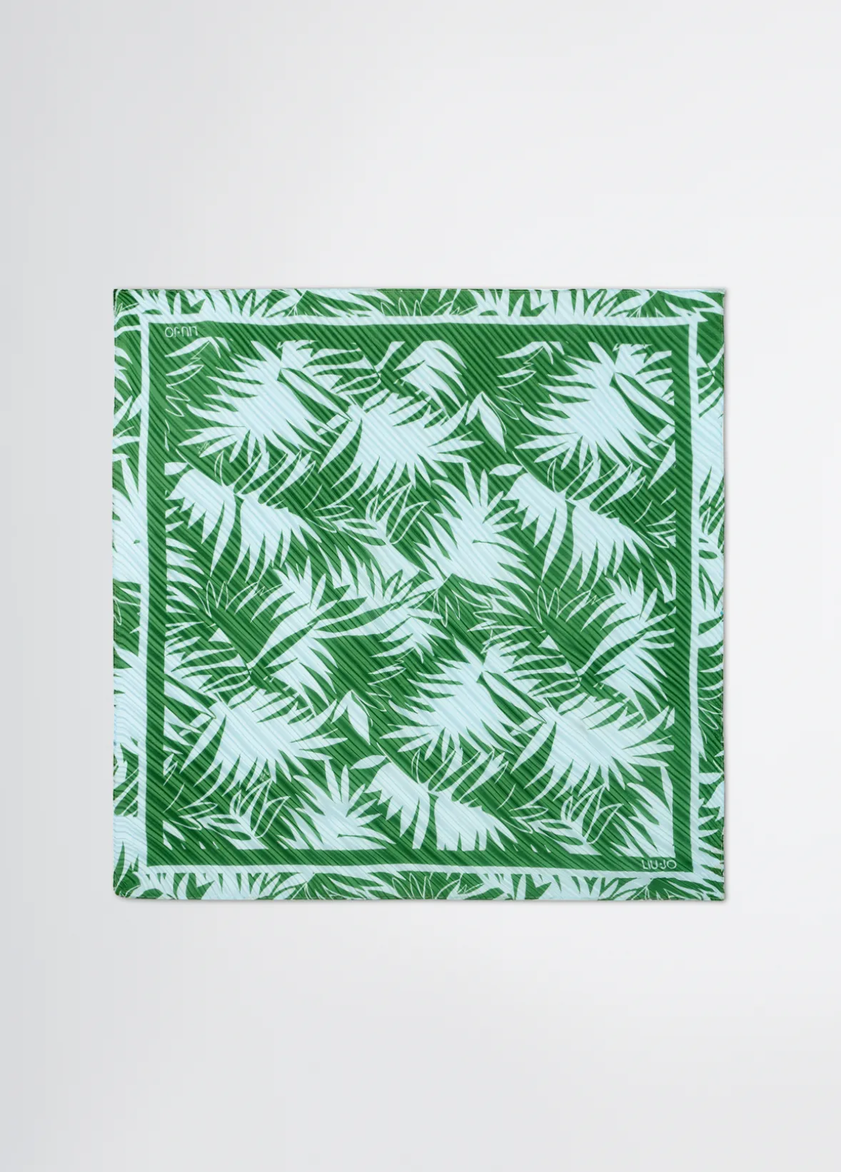 Foulard plissé stampato