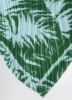 Foulard plissé stampato